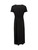 Yohji Yamamoto Y's Black Ruched Midi Dress