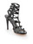 Stuart Weitzman Black Leather Strappy Stiletto Heels