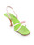 Fendi Green Leather Snakeskin Heeled Sandals