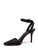 Women Alexander Wang Black Leather D'Orsay Ankle Strap Heels - Size UK6 US9 EU39