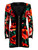 Balmain Floral Print Zipper Mini Dress Multicolour Velvet