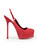 Saint Laurent Red Suede Platform Slingback Heels Saint Laurent Red Suede Platform Slingback Heels