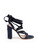 Gianvito Rossi Navy Suede Strappy Tie Sandals