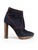 Burberry Navy Suede Contrast Stitch Ankle Boots