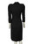 Alexander McQueen Black Wool Shoulder Pad Dress