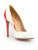 Versace White & Red Patent Pointed-Toe Pumps