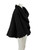 Lanvin Black Bouclé Draped Coat