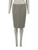 Alexander McQueen Grey Wool Striped Pencil Skirt