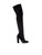 Ermanno Scervino Black Velvet Thigh High Boots Ermanno Scervino Black Velvet Thigh High Boots