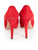Prada Red Suede Platform Pumps
