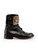 Rene Caovilla Black Leather Embellished Boots