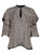 Isabel Marant Women's Metallic Sequin Ruffle Sleeve Blouse, Size 6 UK, Silver, Silk