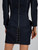 Mugler Women's Structured  Mini Dress, Size 8 UK, Navy Blue, Denim