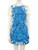 Valentino Blue Wool Bluegrace Bouquet Mini Dress