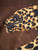 Saint Laurent Vintage Brown Leopard Print Scarf