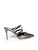 Valentino Grey Leather Metallic Rockstud Heels