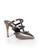 Valentino Grey Leather Metallic Rockstud Heels