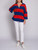 Stella McCartney Women's Eva Striped Shirt, Size 14 UK, Multicoloured Horizontal Stripe, Silk
