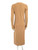 Chloé Camel Wool V-Neck Knitted Midi Dress
