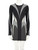 Mugler Black Reflective Panel Mesh Mini Dress