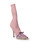 Marco de Vincenzo Purple Knit Embellished Sock Boots