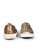 Bottega Veneta Gold Leather Slip On Trainers