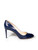 Prada Navy Patent Saffiano Leather Pumps