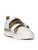 Valentino White Leather Gold Buckle Trainers