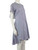 Sacai Blue Striped Pleat Detail Dress