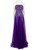 Honayda SS23 Purple Embellished Strapless Gown