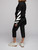 Off-White Women's Cropped Logo Leggings, Size 12 UK, Black, Viscose