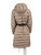 Moncler Taupe Belted Puffer Quilted Coat