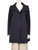 Stella McCartney Navy Gathered Accent Coat