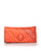 Bottega Veneta Red Leather Snakeskin Intrecciato Turn Lock Clutch