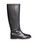 Valentino Black Leather Rockstud Knee High Boots