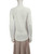 Balmain White Buttoned Shoulder Long Sleeve Top