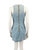 Balmain Blue Buttoned Lace Up Denim Mini Dress