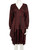 Fendi Red & Black Long Sleeve Pattern Dress