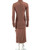 Rick Owens Rick Owens Lilies Brown Turtleneck & Skirt Matching Set