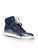 Dior Dior Homme Blue Patent Hi-Top Trainers