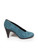 Clergerie Teal Suede Sculptural Pumps