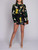 Dolce & Gabbana Women's Floral Shirt, Size 16 UK, Black Silk