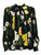 Dolce & Gabbana Women's Floral Shirt, Size 16 UK, Black Silk