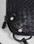 Bottega Veneta Black Leather Intercciato Bag