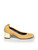 Lanvin Camel Suede Wooden Heel Pumps