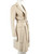 Theory Beige Wool Belted Mid-Length Coat