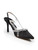 Gina Black Satin Crystal Embellished Pumps
