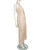 Jacquemus Beige Tweed Valoria Halterneck Fringed Dress