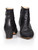 Chanel Black Leather Ankle Point Toe Boots