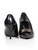 Prada Black Leather Buckled Point Toe Pumps